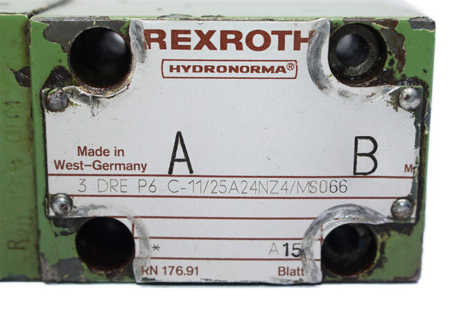 REXROTH 3DREP 6 C-11/25A24NZ4/MS066 PROPORTIONAL PRESSURE REDUCING VALVE