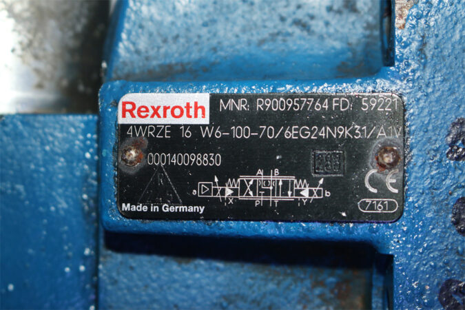 REXROTH R900930264,3DREPE6C-20=25EG24N9K31/A1V=00 PROPORTIONAL PRESSURE REDUCING VALVE R900957764