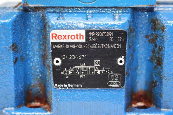 REXROTH R900972650,4WRAP 6 W7-02-30=G24K4/M=00 PROPORTIONAL DIRECTIONAL VALVE R900708991